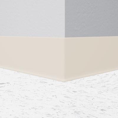 Flexco Wallflowers Wall Base 074 Seashell 4" x 120' by 1/8" Straight (Toeless)