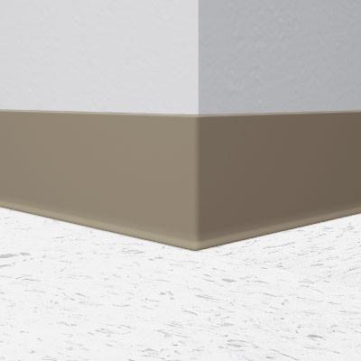 Flexco Wallflowers Wall Base 077 Driftwood 4" x 4' by 1/8" Cove (with Toe)
