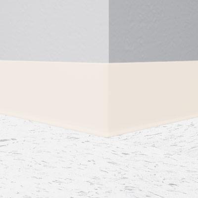 Flexco Wallflowers Wall Base 089 Antique White 6" x 120' Roll by 1/8" Straight (Toeless)