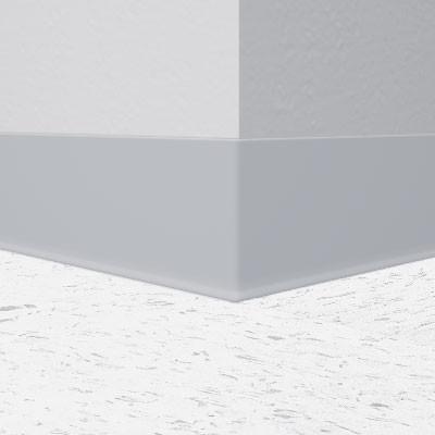 Flexco Base 2000 Wall Base 091 Titanium 6" x 4' Pieces (30 Pcs. / Box) by 1/8" Cove (with Toe)