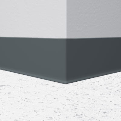 Flexco Base 2000 Wall Base 093 Graphite 4.5" x 120' by 1/8" Cove (with Toe)