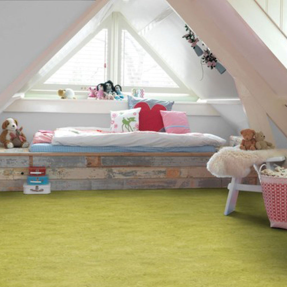 Forbo Marmoleum Click Cinch LOC Seal 933224 Chartreuse 12" x 36" Linoleum Tile Flooring (20.34 SF/Box)