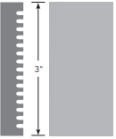 Roppe Contours Candid PV3060 631 Sahara 3" X 8' by 3/8" (40 Ft. / Box)