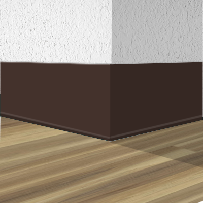 Shaw Rubber Cove Base 5895M-64 Java 4" x 4' by 1/8"