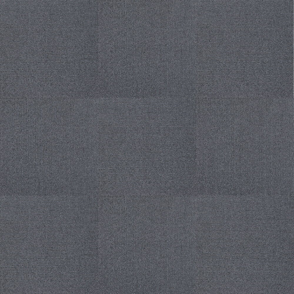 Next Floor Carpet Tile Pinstripe 877018 Grey Flannel 19.7" x 19.7" (54 SF/Box)
