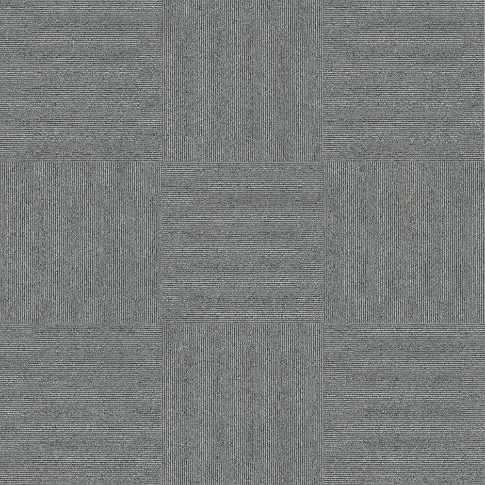 Next Floor Carpet Tile Pinstripe 877021 Silver Coin 19.7" x 19.7" (54 SF/Box)