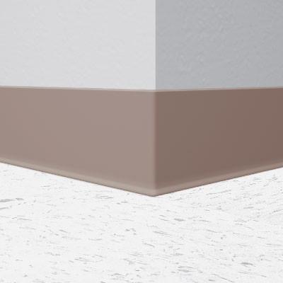 Roppe 700 Series Rubber Cove Molding Wall Base Fawn 6" x 4' Pieces (30 Pcs. / Box) by 1/8" Straight (Toeless)