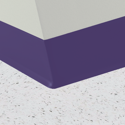Roppe Pinnacle Series Rubber Wall Base Grape 4.5" x 4' (30 Pcs. / Box) by 1/8" Cove (with Toe) (120 LF / Box)