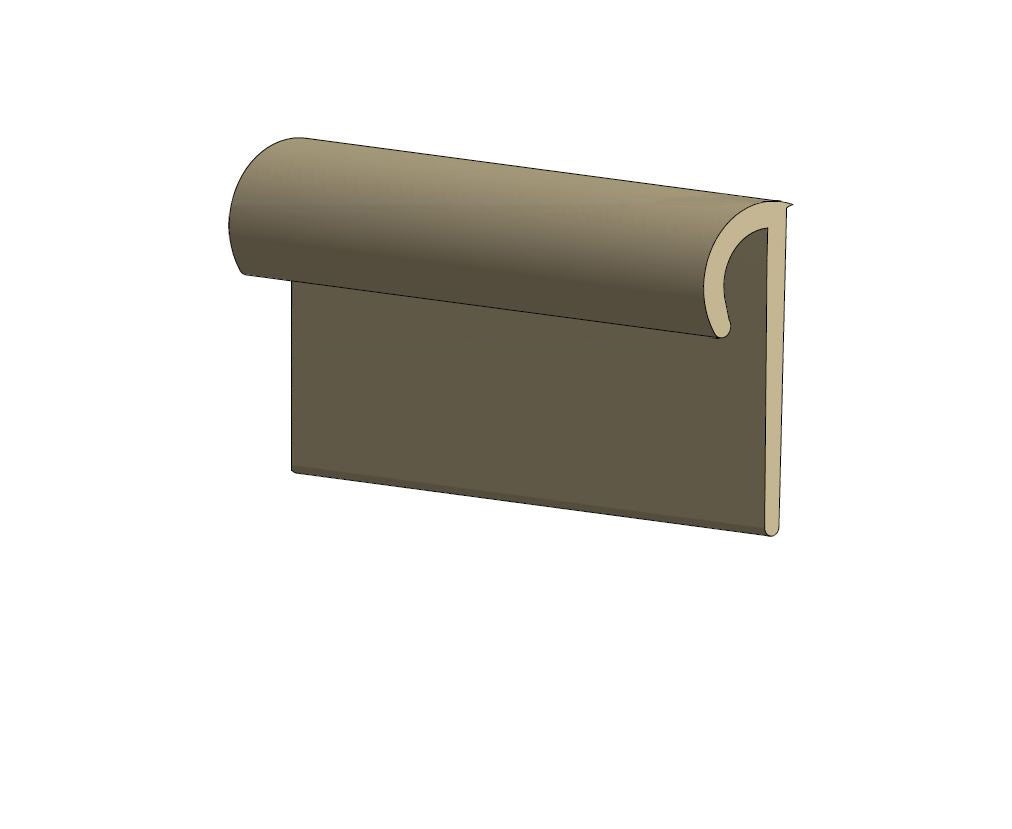 Tarkett / Johnsonite SCC-XX-A Cove Cap Cove Cap for 1/8" 600' LF/Box – product image showing size, style, and brand details.