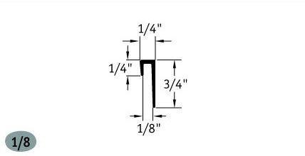 Tarkett / Johnsonite SCC-XX-B Cove Cap Cove Cap for 1/4" to 3/4" 600' LF/Box (50 pieces per box)