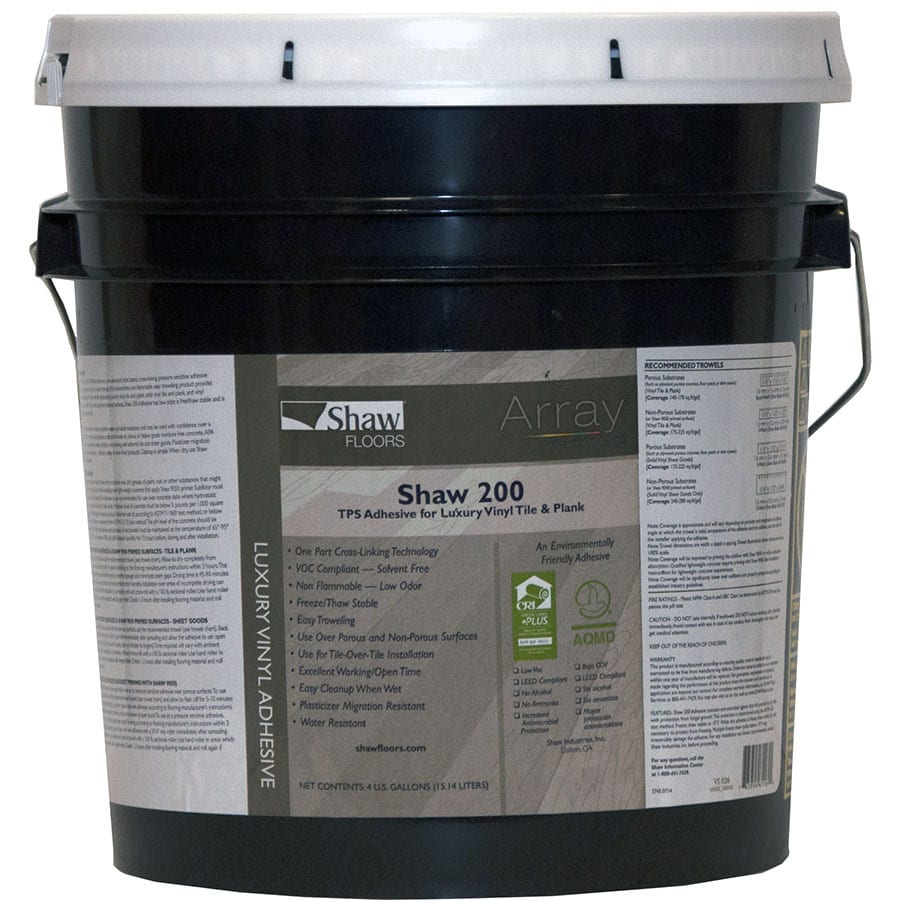 - Shaw Resilient 200 TPS Adhesive for Luxury Vinyl Tile & Plank Flooring