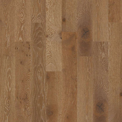 Shaw Castlewood Oak SW485-00986 Trestle 7.48" x Random Lengths up to 74.8" Engineered Wire Brushed White Oak Hardwood Flooring (31.09 Sf/Box)