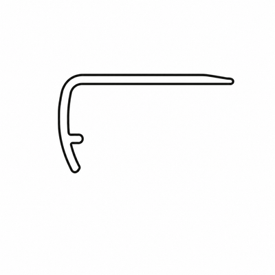 - Shaw Resilient Overlap Stair Nose 94" pc. Coordinated Color