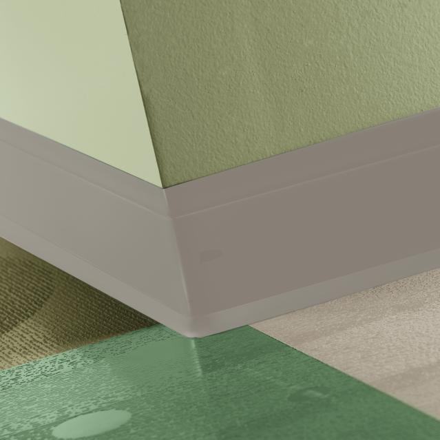 Tarkett Perceptions Flex 4 1/4 in. 121 Cement 4.25 in. x 120 ft. x 0.125 in. (120 LF/Box)