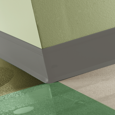 Tarkett / Johnsonite Perceptions Recess Wall Base 4 1/4" 29 Moon Rock 4.25" x 120' by 0.125" (120 LF/Box) Cove (with Toe)