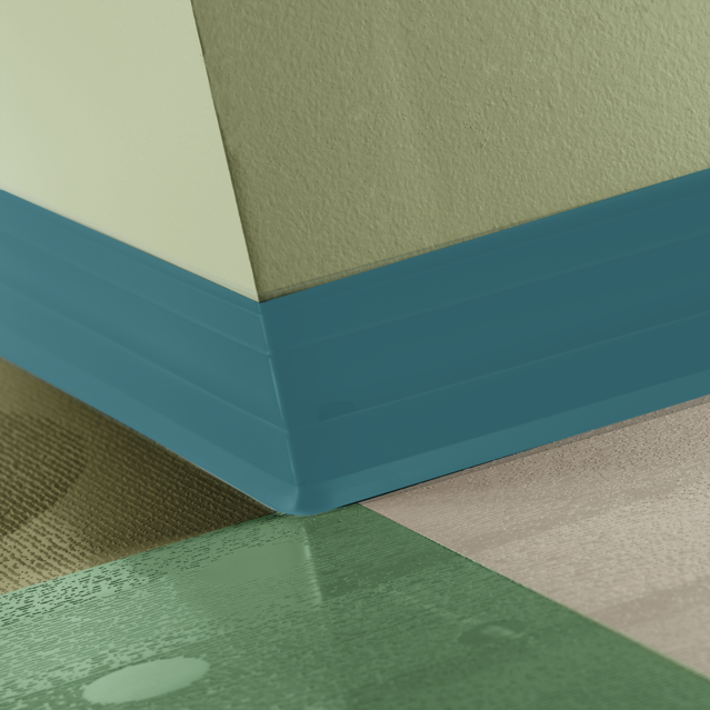 Tarkett Perceptions Royale 4 1/4 in. VM5 Dream Teal 4.25 in. x 120 ft. x 0.125 in. (120 LF/Box)