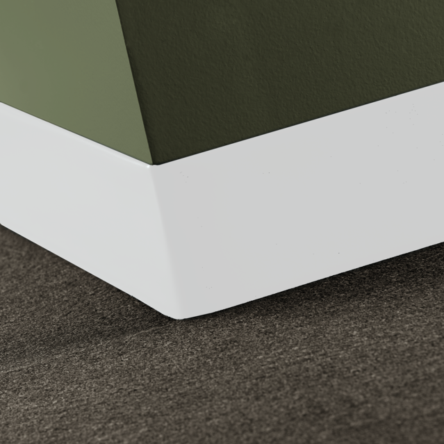 Tarkett / Johnsonite Baseworks 4" Thermoset Rubber Wall Base Type TS 18 Navy Blue 4" x 4' Pieces by 0.125" Straight (Toeless)