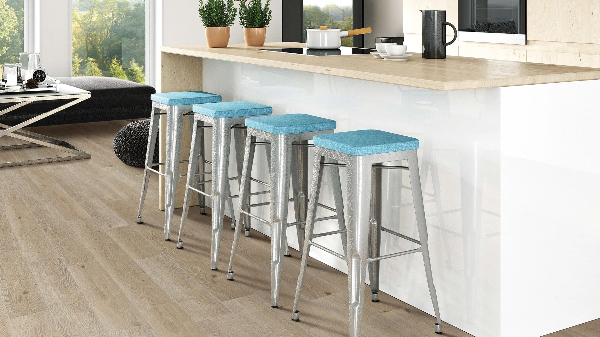 COREtec Prescott Oak Vinyl Plank Flooring VV675-07017 LVP Scratchless 9" x 9" x 33.46", 53.14" and 86.61" Varying Length (21.79 SF/Box)