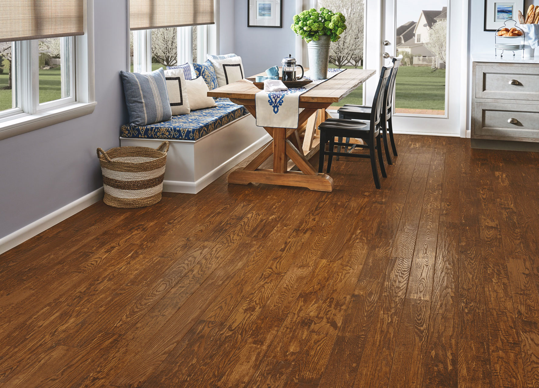 Bruce Solid Hardwood Flooring Oak Signature Scrape Gunstock 5" SBKSS59L404H