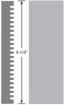 Roppe Contours Candid PV4060 178 Pewter 4 1/4