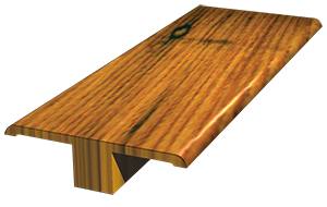 -- Hardwood T-Molding Trim 78" pc. Coordinated Color