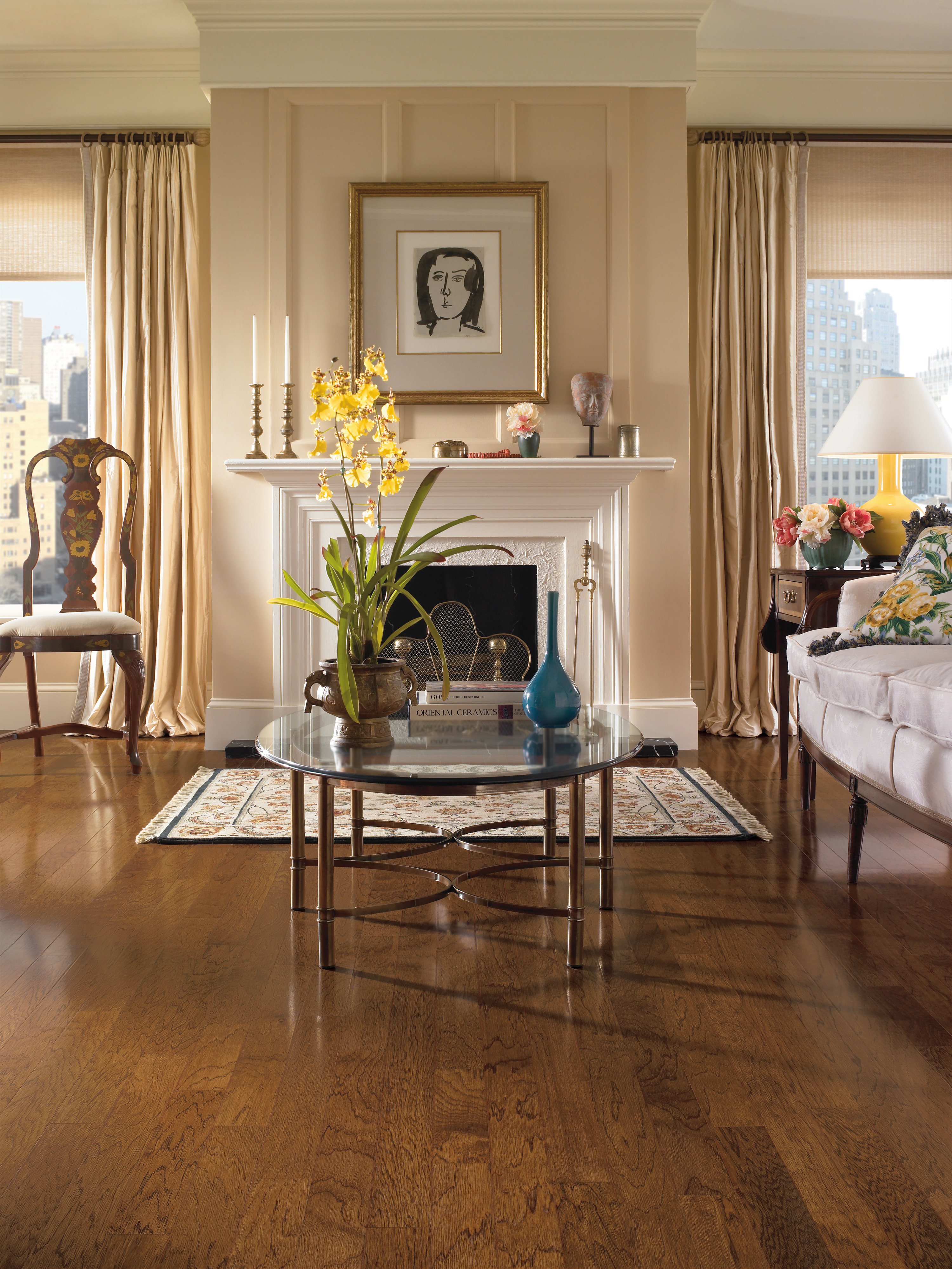 Bruce Turlington Lock&Fold BRUEHK94LGEE Falcon Brown 5" x 10 - 48" Hickory Engineered Hardwood (22 SF/Box)