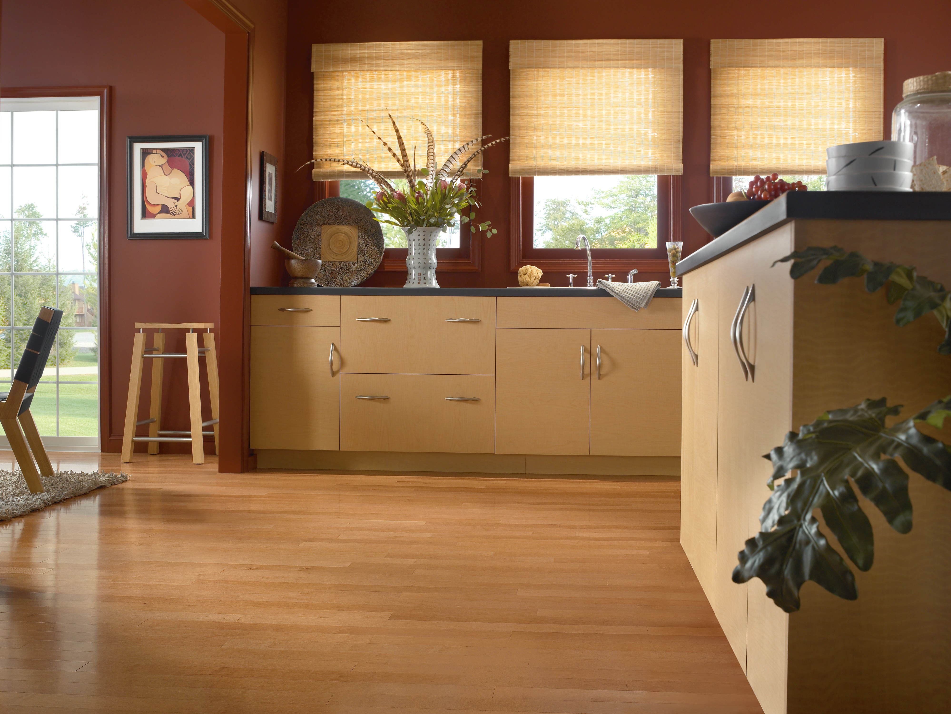 Bruce Engineered Hardwood Flooring Maple Turlington Lock&Fold Amaretto 3" EMA87LGEE