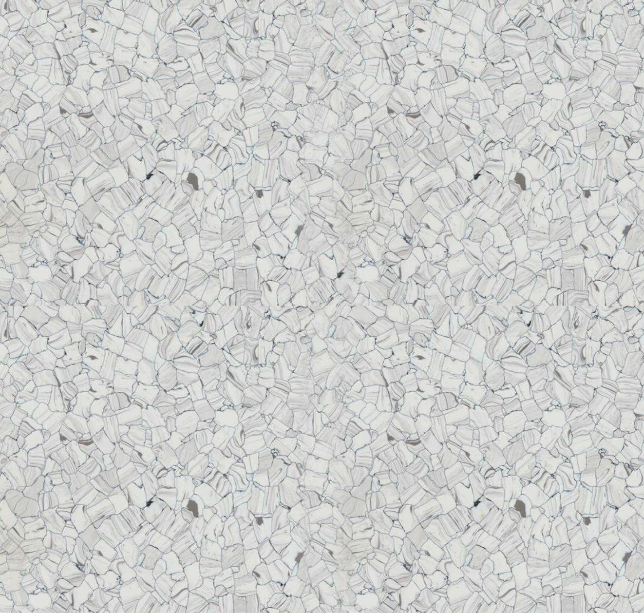 Flexco Delane White/Gray APP6D1OA40 36" x 36" x 1/8" Solid Vinyl Tile